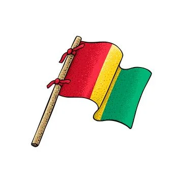 Vector of Guinean Flag Stock Illustration