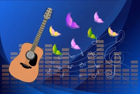 Vector guitars Stock Illustration