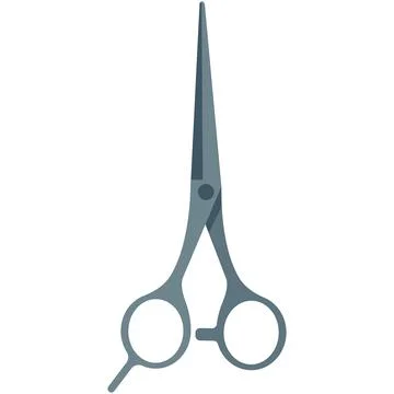 Vector hair scissors isolated on white background Illustrazione stock