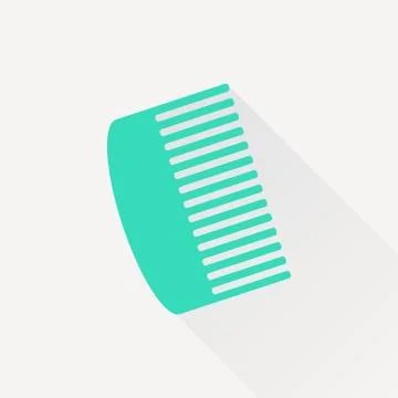 Vector hairbrush icon Stock Illustration