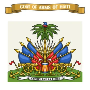 Vector Haitian Coat of Arms Stock Illustration