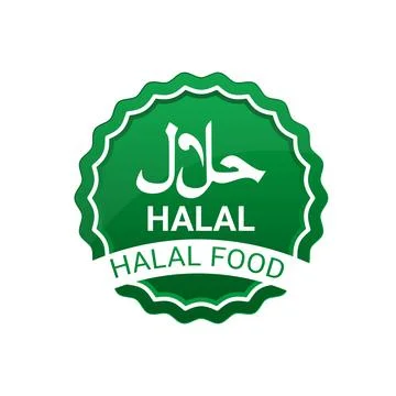 Vector Halal food certified Modern labels with flat design Stock Illustration