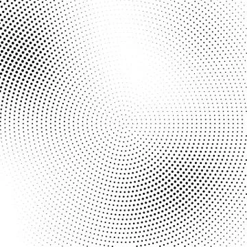 Vector halftone abstract transition dotted pattern Stock Illustration