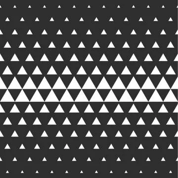 Vector halftone abstract transition triangular pattern wallpaper. Stock Illustration