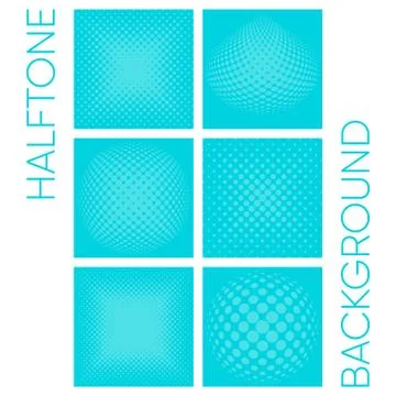 Vector halftone background collection Illustration