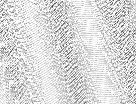 Vector halftone background. Line. No gradient. Wavy surface Stock Illustration