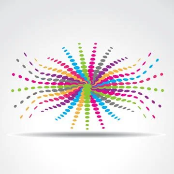 Vector halftone design Stock Illustration