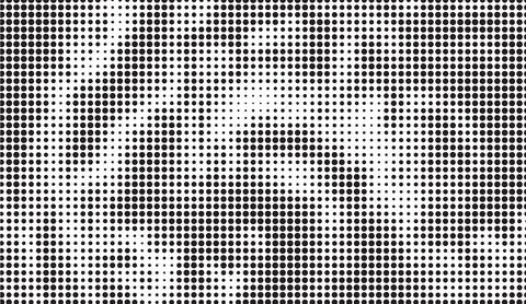 Vector halftone dot pattern texture black and white abstract background graphic Stock Illustration