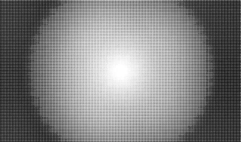 Vector halftone doted background. Black dots circle frame on white background Illustrazione stock