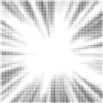 Vector halftone dots. Black dots on white background. Stock Illustration