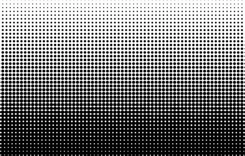 Vector halftone dots. Black dots on white background Stockillustratie