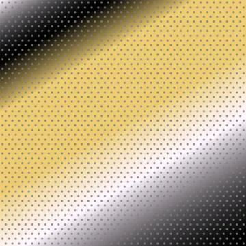 Vector halftone dots. black yellow background Stock Illustration