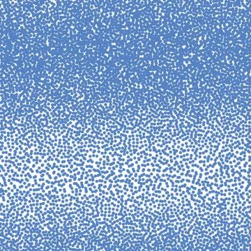 Vector halftone dots. Blue dots on white background. Stock Illustration