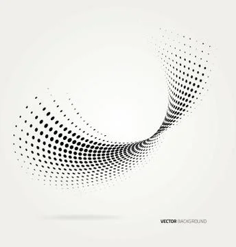Vector halftone dots Stock Illustration