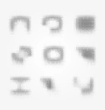 Vector halftone dots Stock Illustration
