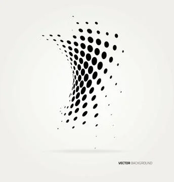Vector halftone dots Stock Illustration