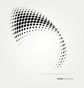Vector halftone dots Stock Illustration