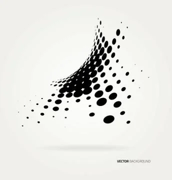 Vector halftone dots Stock Illustration