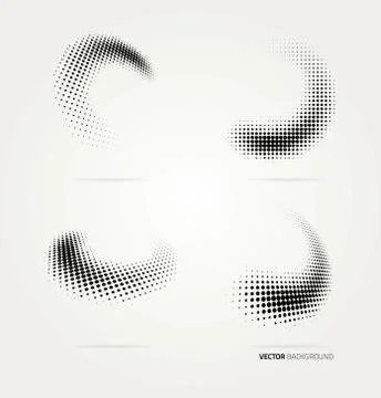 Vector halftone dots Stock Illustration