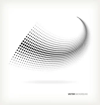 Vector halftone dots Stock Illustration