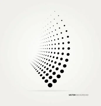 Vector halftone dots Stock Illustration