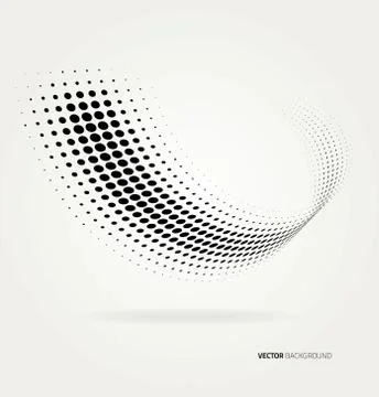 Vector halftone dots Stock Illustration