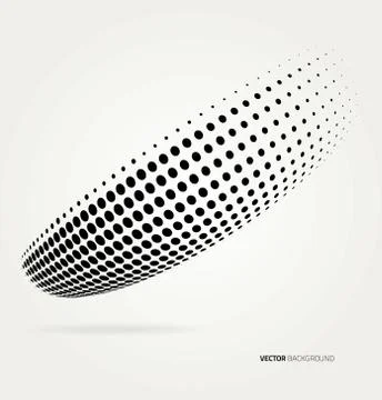 Vector halftone dots Stock Illustration