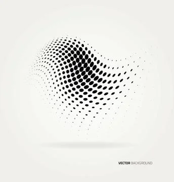 Vector halftone dots Stock Illustration