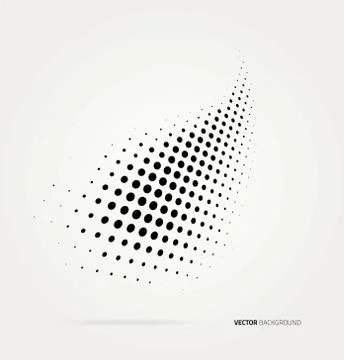 Vector halftone dots Stock Illustration