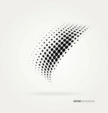 Vector halftone dots Stock Illustration