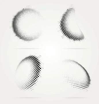 Vector halftone dots Stock Illustration