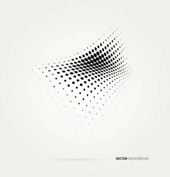 Vector halftone dots Stock Illustration
