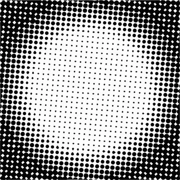 Vector halftone dots Stockillustratie