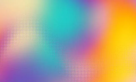 Vector halftone gradient effect. Vibrant abstract background. Retro 80's styl 스톡 일러스트