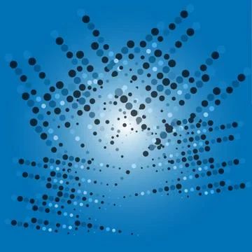 Vector halftone pattern Illustrazione stock