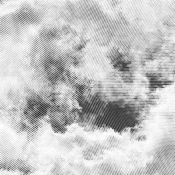 Vector Halftone Pattern. Set of Dots. Dotted Texture on White Background. Ove Stock Illustration