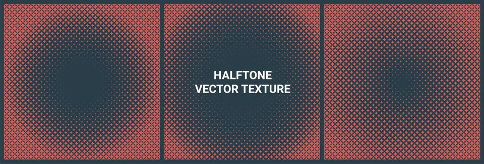 Vector halftone pattern texture gradient screen background. Half tone dot Stock Illustration