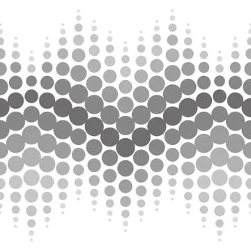 Vector halftone seamless pattern. Abstract dotted black and white background イラスト素材