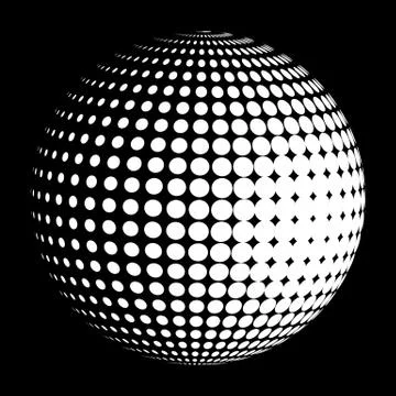 Vector halftone sphere logo イラスト素材