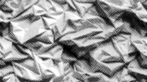 Vector halftone texture with crumpled paper. Abstract black dots background Stock Illustration