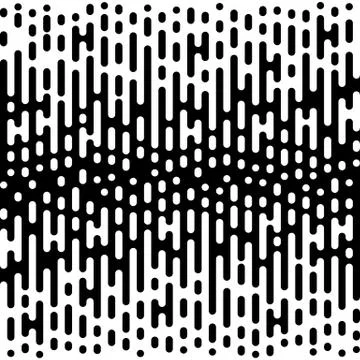 Vector Halftone Transition Abstract Wallpaper Pattern. Stock Illustration