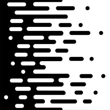 Vector Halftone Transition Abstract Wallpaper Pattern. Seamless Black And White イラスト素材