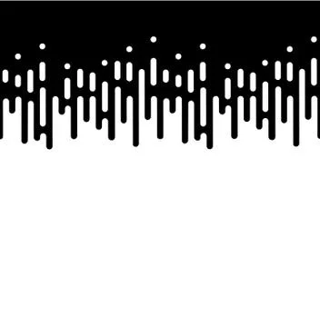 Vector Halftone Transition Abstract Wallpaper Pattern. Seamless Black And White Stock Illustration