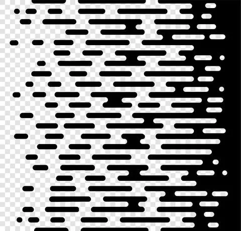 Vector Halftone Transition Abstract Wallpaper Pattern. Seamless Black And White Illustrazione stock