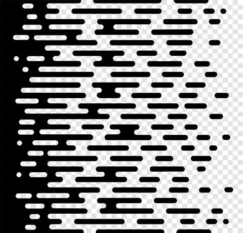 Vector Halftone Transition Abstract Wallpaper Pattern. Seamless Black And White Stock Illustration