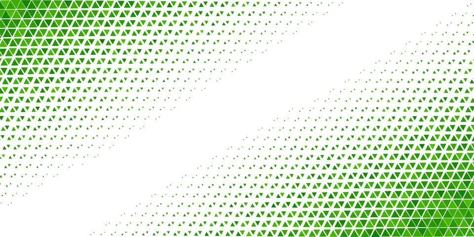 Vector Halftone triangles abstract background. Green geometric pattern. Hipst イラスト素材