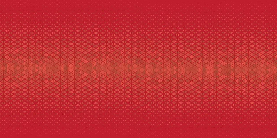 Vector Halftone triangles abstract background. Red geometric pattern. Hipst.. Illustrazione stock