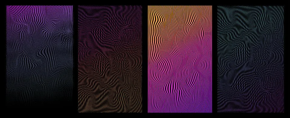 Vector Halftone twisted grunge pattern Texture. Abstract design Background Stock Illustration