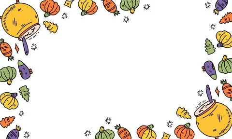 Vector halloween background in flat design Illustrazione stock