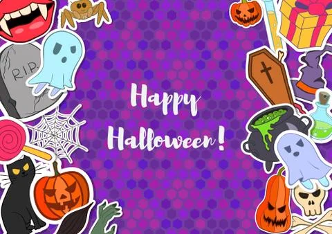 Vector Halloween background Stock Illustration
